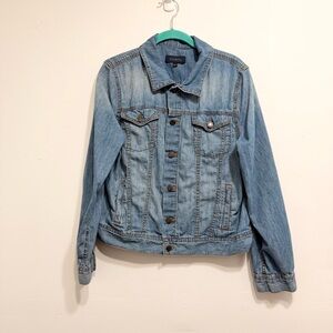 Talbots Classic Blue Soft Denim Jean Jacket Womens Large